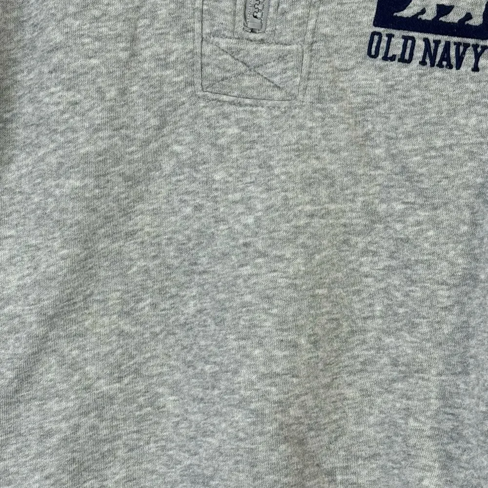 Old Navy High Neck Grey Sweatshirt with Quarter Zip Front Size 4t
